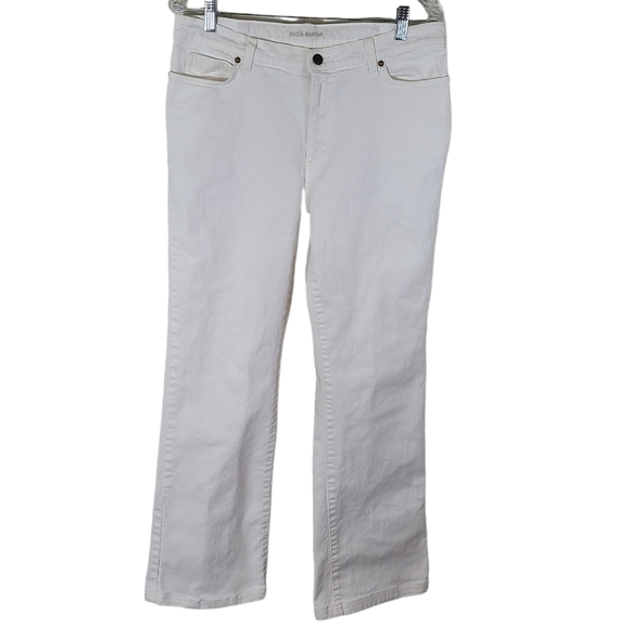 Piazza Sempione Milano White Boot Cut Denim Jeans Pants Women's size 9 - Picture 1 of 8
